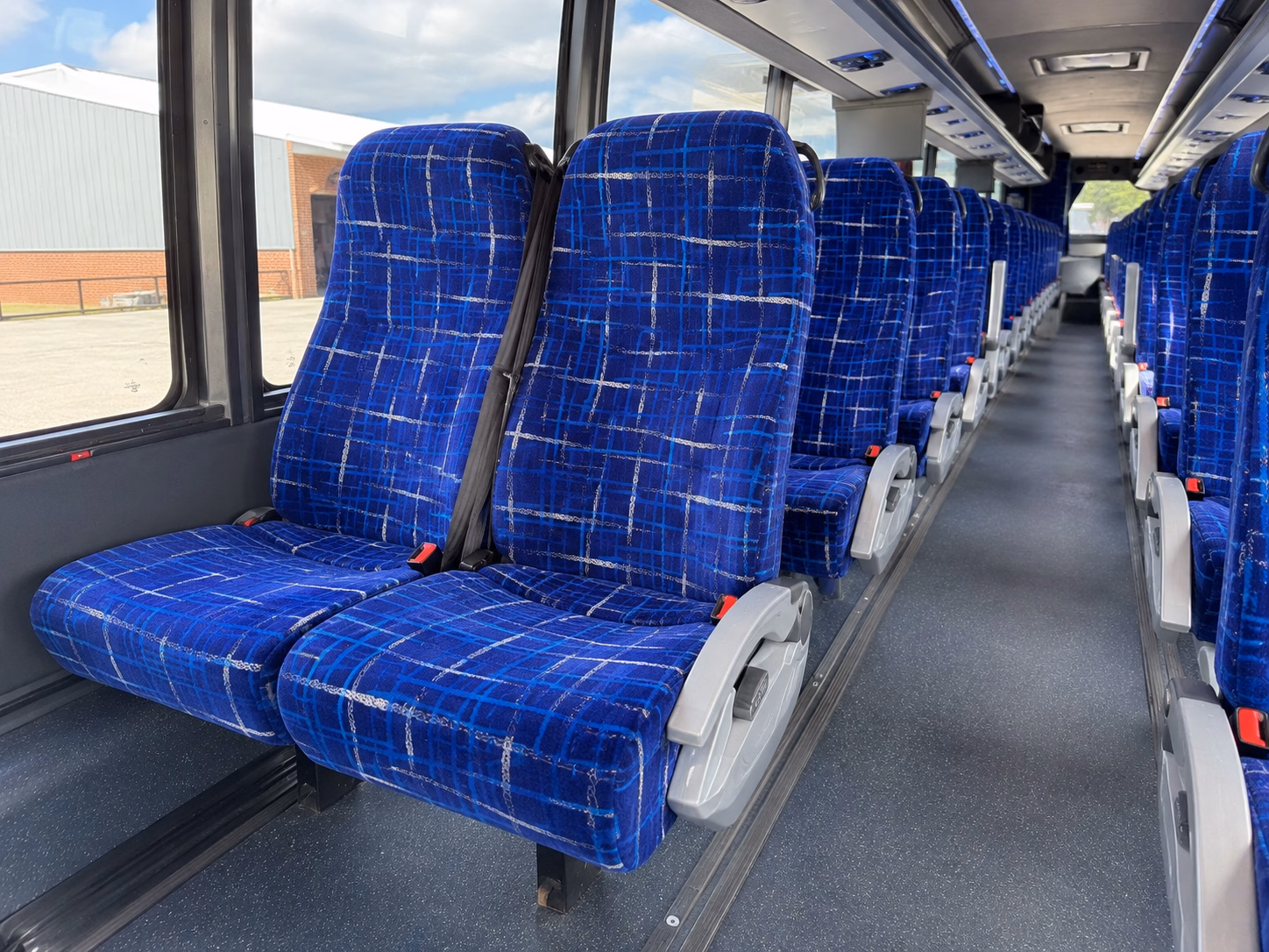 newark charter bus rental interior